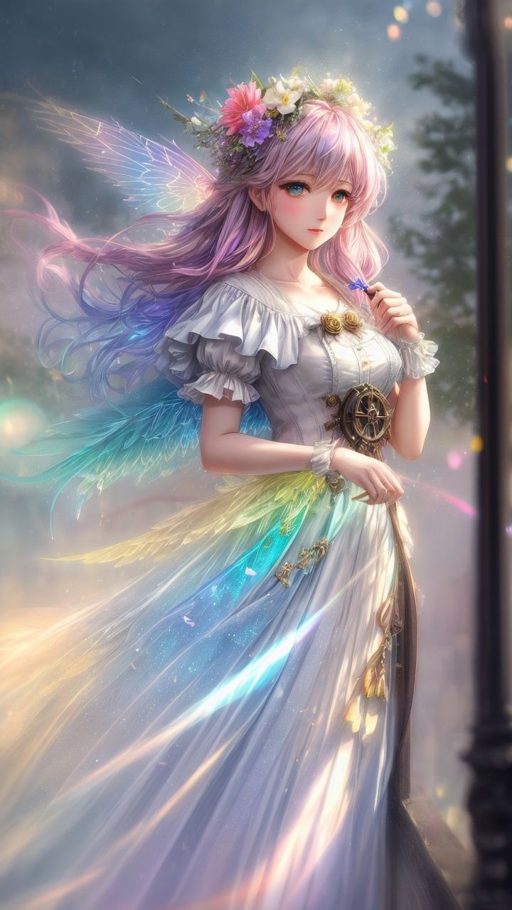 fine art masterclass splash spray trickle daubs of rainbow opaline Prisma Sakuraoil color,  Steampunk celestial ethereal g...