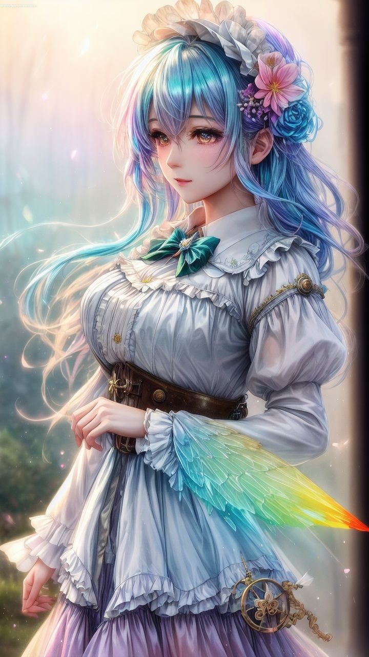 fine art masterclass splash spray trickle daubs of rainbow opaline Prisma Sakuraoil color,  Steampunk celestial ethereal g...