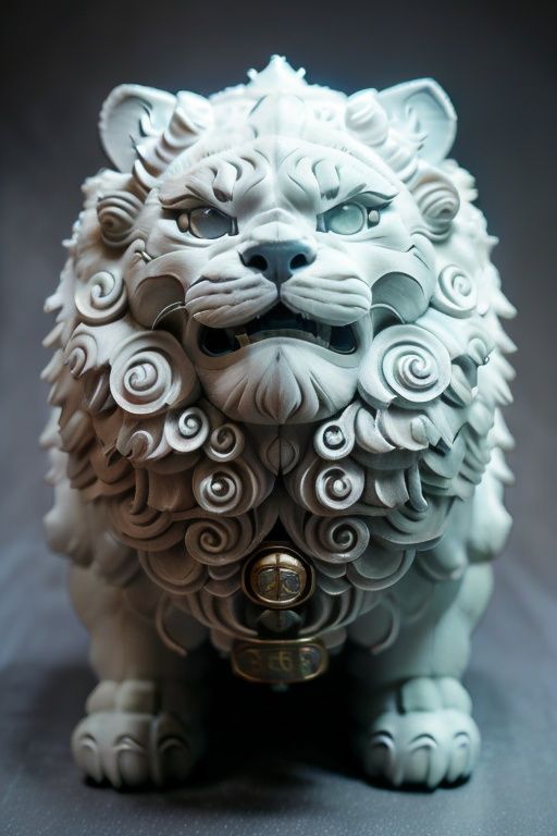 daxiji|ragdoll,<lora:daxiji_20230622120158-000008:0.3>,<lora:Ragdoll_20230617183921-000004:0.8>,chinese stone lion,cyberpunk,robot lion,a small bell on neck,Stepping on a hydrangea,full body,animal focus,masterpiece,finely detail,Stone sculpture,Stone base,strong muscles,front view,looking at viewer,<lora:LowRA:0.5>,no human,Mechanical joints,hydraulic rods,mechanical muscles,<lora:GlowingRunesAIV6:0.6>,