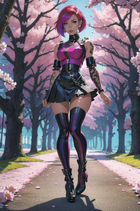 epic,  illustration,  punk bad girl on Tensor.Art