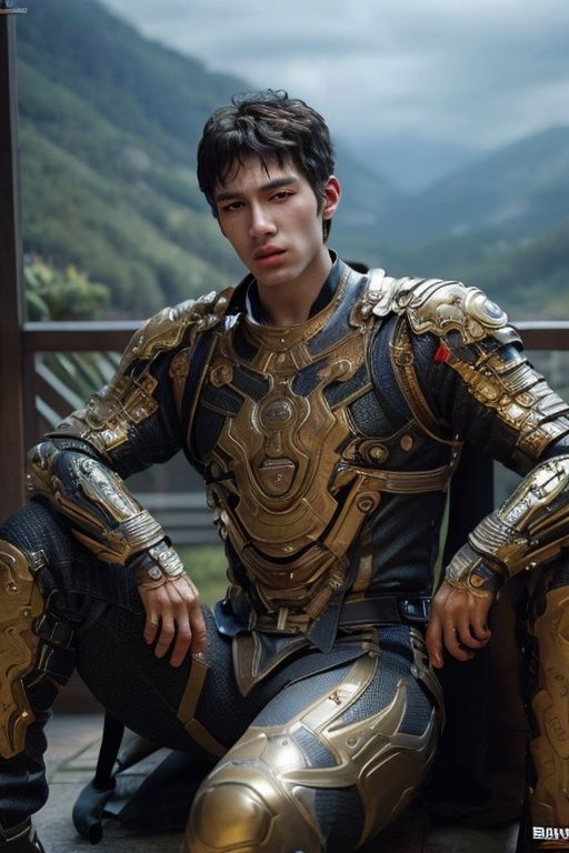 (RAW photo:1.2), (photorealistic:1.4),(masterpiece:1.3),(best quality:1.4),ultra high res,(detailed facial features),HDR,8k resolution, skin tight, (shiny skin),dreamlike,(extreme detailed illustration),check commentary,commentary request,scenery,no text, solo,(1boy:2) <lora:zuo zhan fu:0.8>zuo zhan fu,