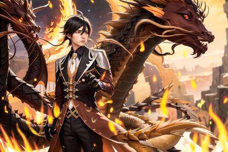 masterpiece,  best quality,  zhongli (genshin impact) by KK_official on Tensor.Art