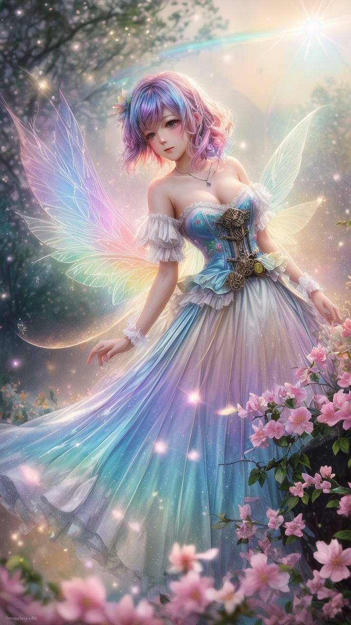 fine art masterclass splash spray trickle daubs of rainbow opaline Prisma Sakuraoil color,  Steampunk celestial ethereal g...