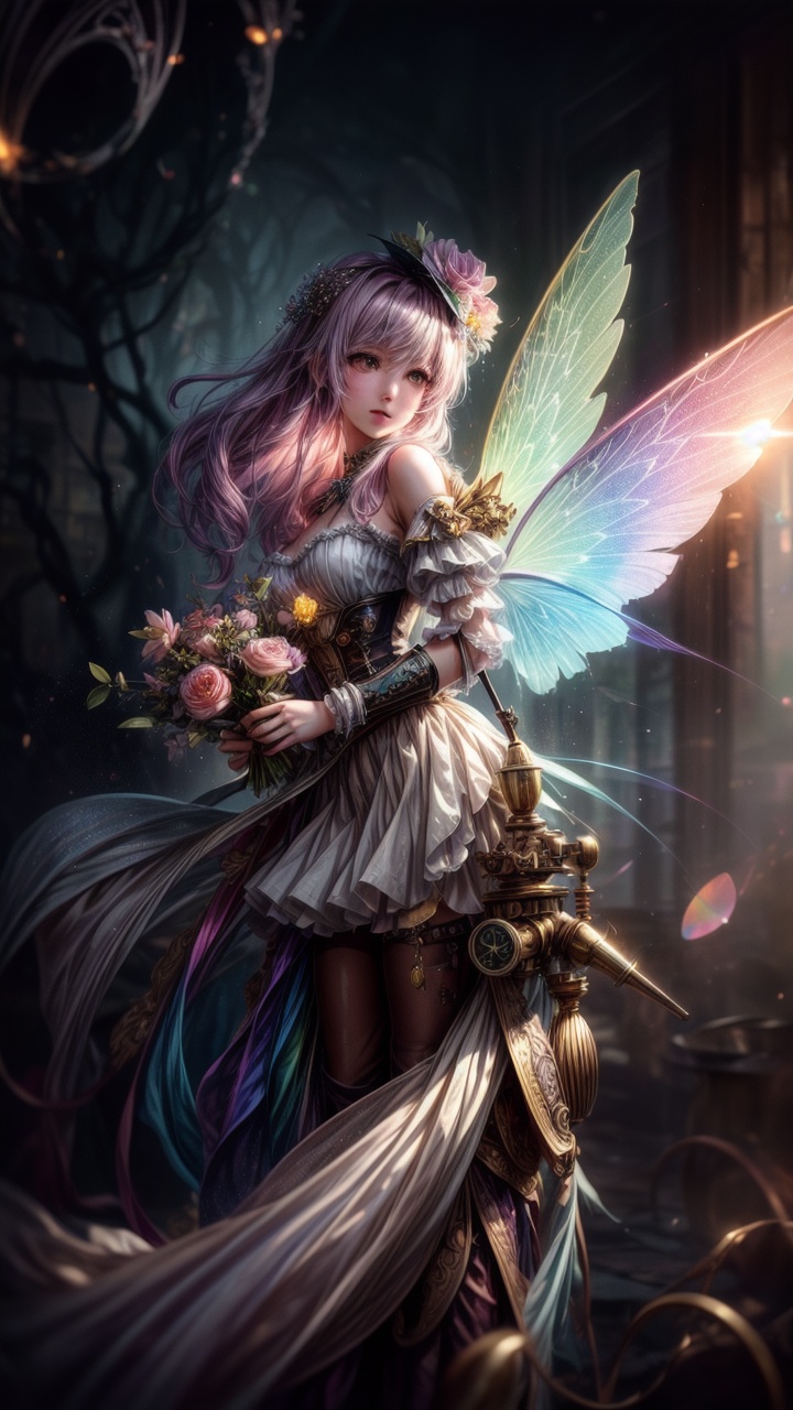 fine art masterclass splash spray trickle daubs of rainbow opaline Prisma Sakuraoil color,  Steampunk celestial ethereal g...