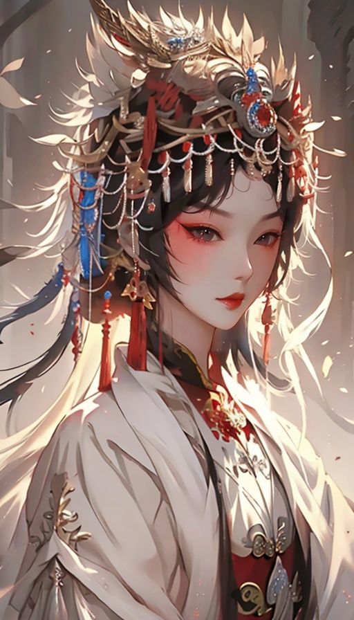 Masterpiece,bestquality,highdefinition,huadan,bestquality,masterpiece,highres, <lora:戏装Chinese Opera Costumes_v1.5:0.7> , <lora:huafeng2-000018:0.8>,hf_xy