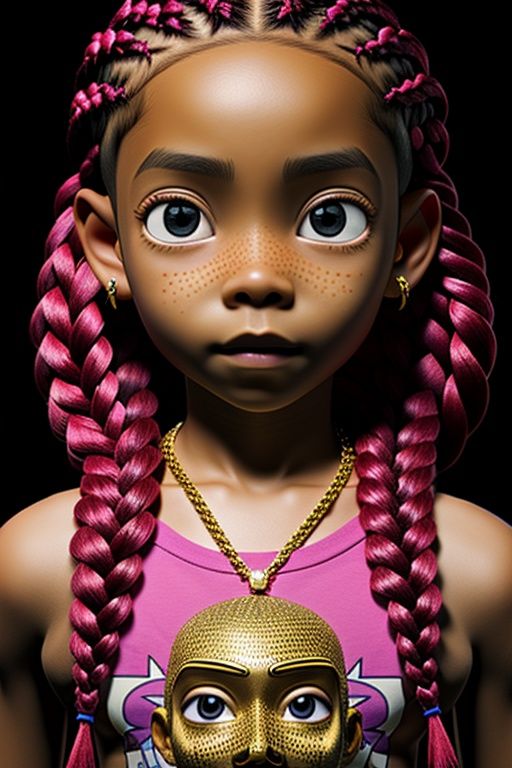 ((Best quality)),  ((masterpiece)),  ((realistic)) and ultra-detailed photography 1Boy nkneghmn neon ((Braided Hair)). by...