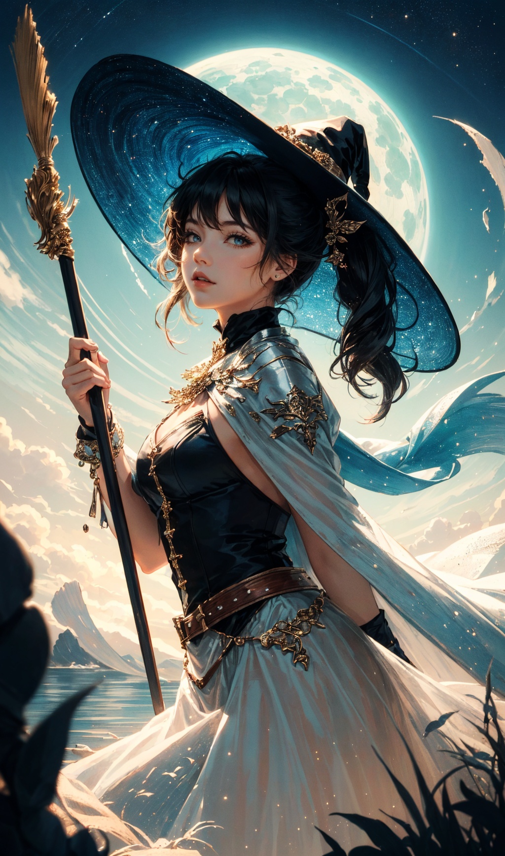 30yearsold,youngbeautifulgirl,ultradetailed,officialart,unity8kwallpaper,BREAK,neonlighting,(vibrantglow):1.2,dynamiccolors,strikingcontrast,futuristicvibe,electricenergy,reflectivesurfaces,masterpiece,bestquality,ultra-detailed,illustration,1girl,solo,fantasy,flying,broom,nightsky,outdoors,magic,spells,moon,stars,clouds,wind,hair,cape,hat,boots,broomstick,glowing,mysterious,enchanting,whimsical,playful,adventurous,freedom,wonder,imagination,determination,skill,speed,movement,energy,realism,naturalistic,figurative,representational,beauty,fantasyculture,mythology,fairytales,folklore,legends,witches,wizards,magicalcreatures,fantasyworlds,composition,scale,foreground,middleground,background,perspective,light,color,texture,detail,beauty,wonder,*****,30yearsold,loraeyes,magiccircle,evil,vampireteeth,30yearsold,*****,magiccircle,magic_circle,red_glow,redglow,(masterpiece,bestquality,ultra-detailed,bestshadow),(detailedbackground,darkfantasy),(beautifuldetailedface),highcontrast,(bestillumination,anextremelydelicateandbeautiful),((cinematiclight)),colorful,hyperdetail,dramaticlight,intricatedetails,(1girl,solo,blackhair,sharpface,lowtwintails,redeyes,hairbetweeneyes,dynamicangle,magiccircle),bloodsplatter,swirlingblacklightaroundthecharacter,depthoffield,blacklightparticles,(brokenglass),LOMO,<lora:LOMO_bate_2.0:0.7>,, (masterpiece:1.1, highres:1.4),1 girl,(soft blending:1.2),fluid colors,dreamy washes,fantasy,dream world:1.8,cowboy shot,Fantasy Style,<lora:kav3-02:0.7:1,1,1,1,1,0,0.2,0,0.8,1,1,0.2,0,0,0,0,0>,
