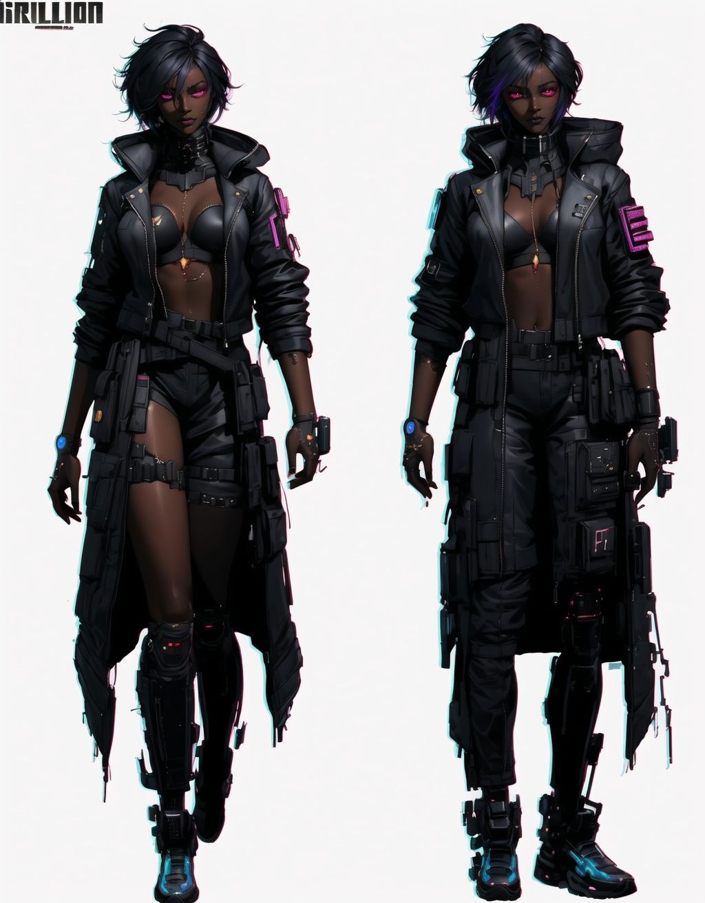 dark skin,  fashion,  character design on Tensor.Art