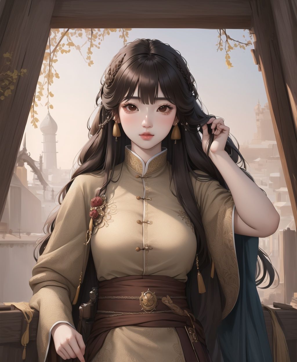 weiboZH,  upper body,  girl by TropicalUniverse on Tensor.Art