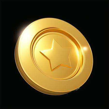 A gold coin with an engraved rose on it,(masterpiece, top quality, best quality, official art, beautiful and aesthetic:1.2),Game ICON, masterpieces, HDTransparent background, 3D rendering2D, Blender cycle, Volume light,No human, objectification, fantasy, <lora:jinbi:1>
