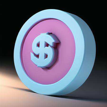 One coin,Heart pattern,(masterpiece, top quality, best quality, official art, beautiful and aesthetic:1.2),Game ICON, masterpieces, HDTransparent background, 3D rendering2D, Blender cycle, Volume light,No human, objectification, fantasy,<lora:jinbi:1> <lora:GameIconResearch_gem_Lora:0.5>