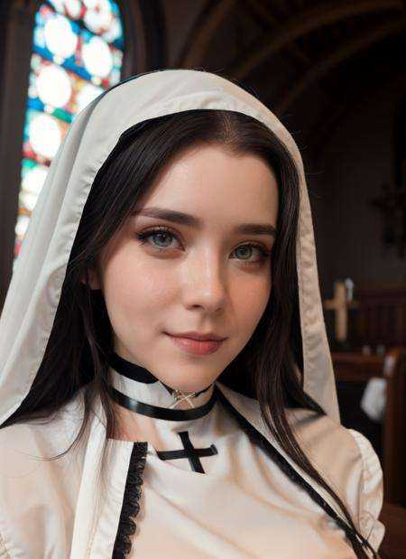 (closeup) portrait photo of sw33tief0x,  dark hair,  looking at viewer on Tensor.Art