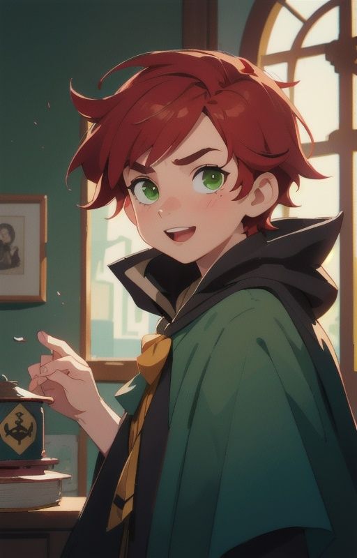 16 year old boy traits,  ,  (hufflepuff House Cloak) on Tensor.Art