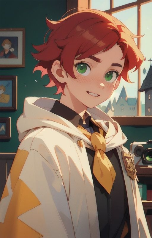 16 year old boy traits,  ,  (hufflepuff House Cloak) on Tensor.Art