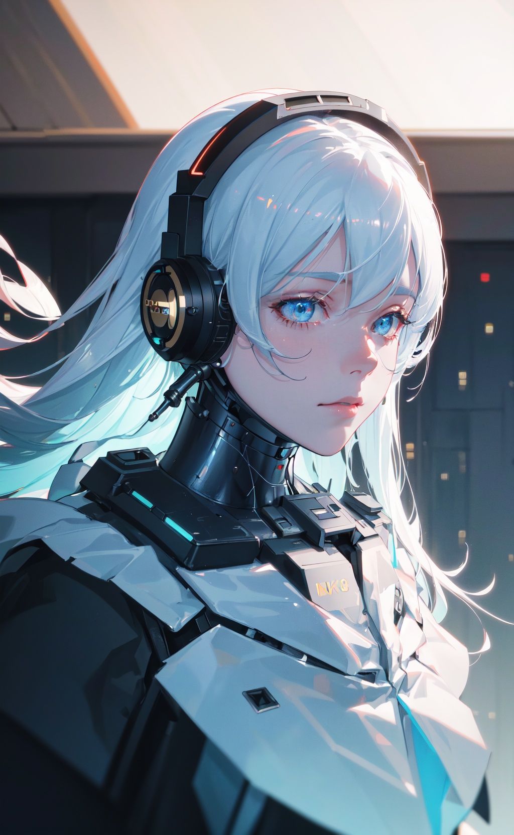(editorial close-up portrait of cyber ghost),  hack,  code on Tensor.Art
