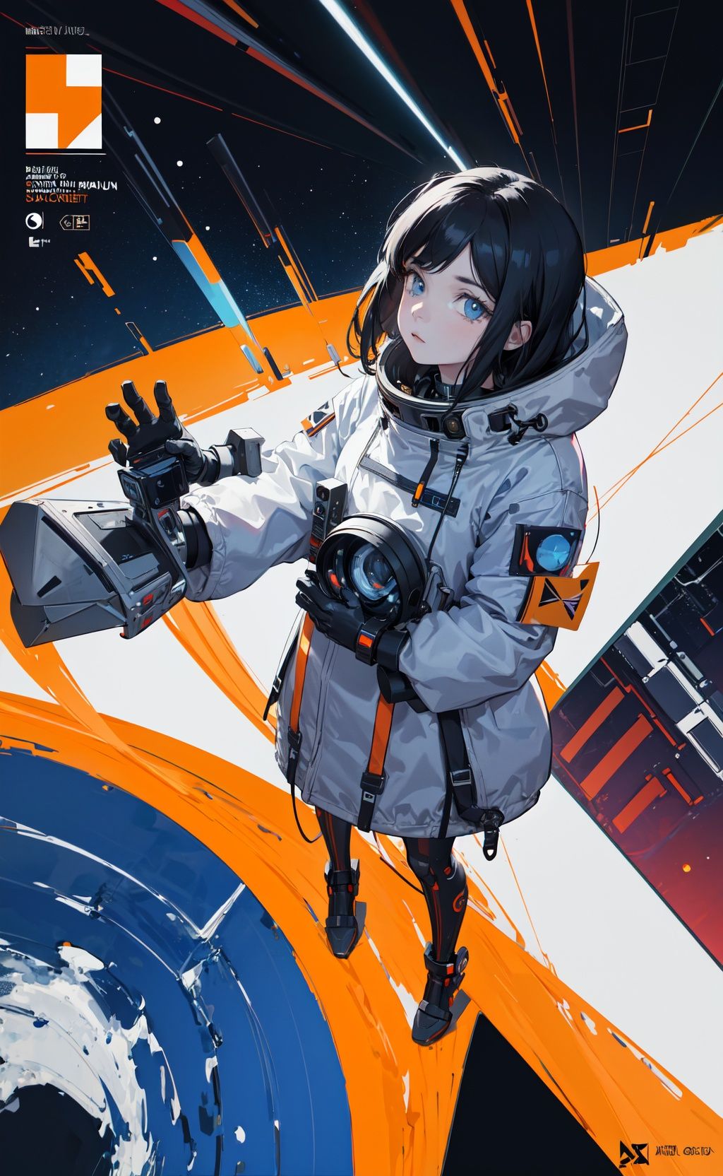 space thriller movie poster,  masterpiece,  best quality on Tensor.Art