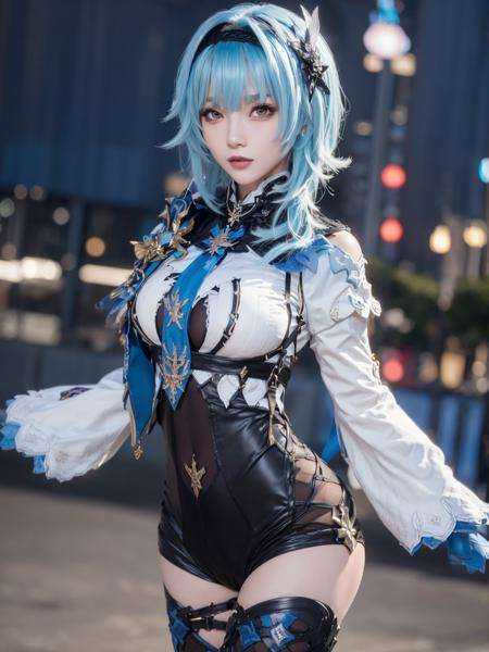 1girl,  blue hair,  short hair on Tensor.Art