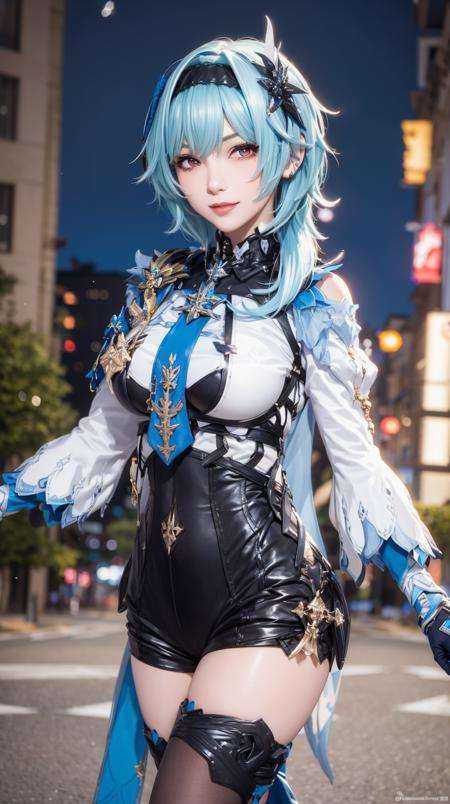 1girl,  blue hair,  short hair on Tensor.Art