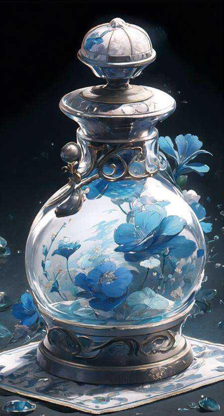 white vaze,  no humans,  flower on Tensor.Art