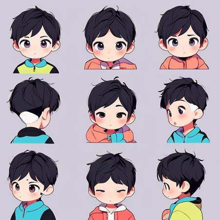 masterpiece,best quality,highly detailed,1boy,stickers,emoji,biaoqing,simple background,