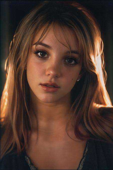 (close-up,  editorial photograph of a 21 year old woman britneyspears-smf), on Tensor.Art