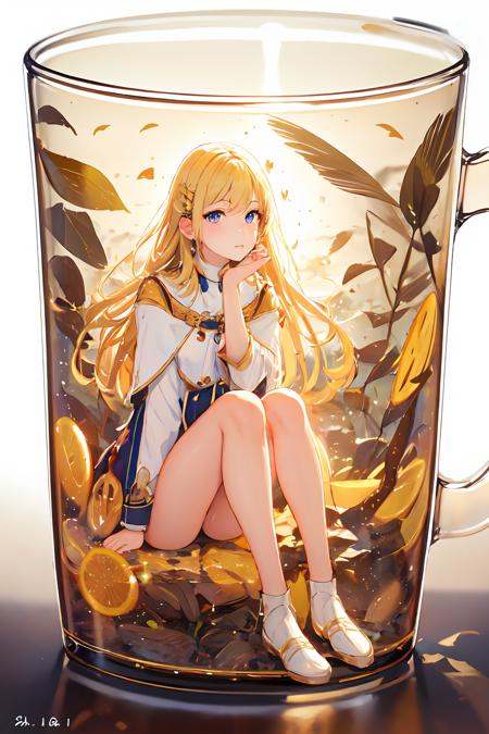 phgls,  cup,  in container on Tensor.Art