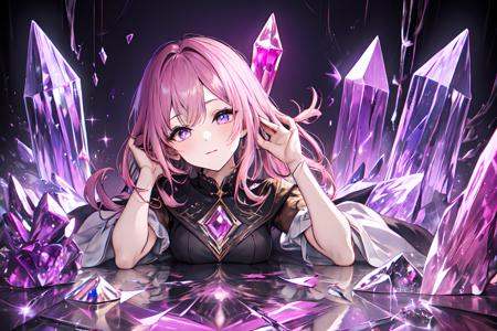 1girl,  phcrystal,  lying on Tensor.Art