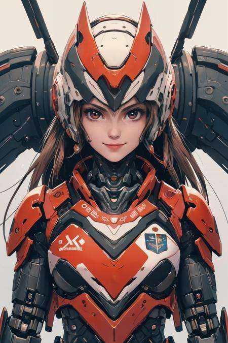 (best quality, masterpiece, RAW photo,ultra-detailed:1.2), smile,pov,1girls, solo, mecha_musume,science_fiction,<lyco:Mecha warrior Mecha_20230621092507:0.45> <lyco:Fonglets_Hermione_Granger:0.4>Hermione Granger,long hair,symmetry,Symmetrical composition,