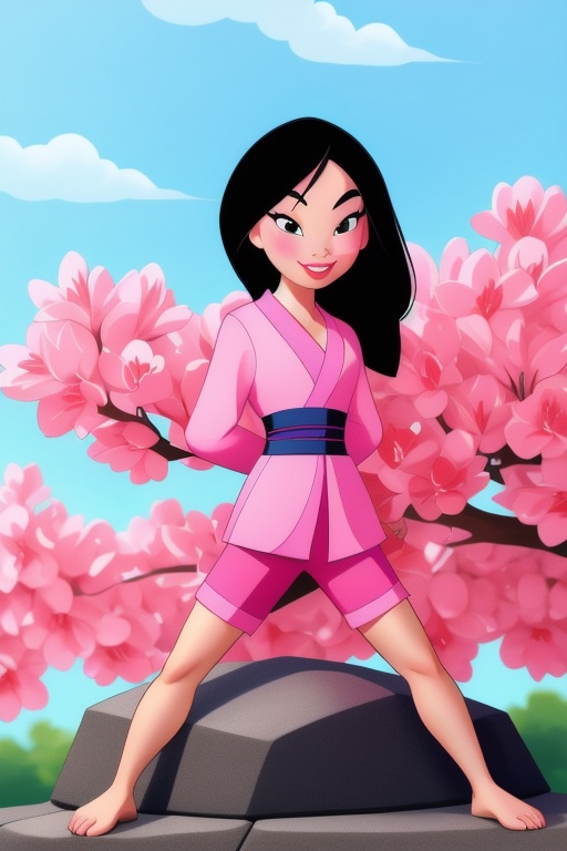 mulan,  young mulan,  10year old by  🆁⚠🆄🅱🆈 on Tensor.Art