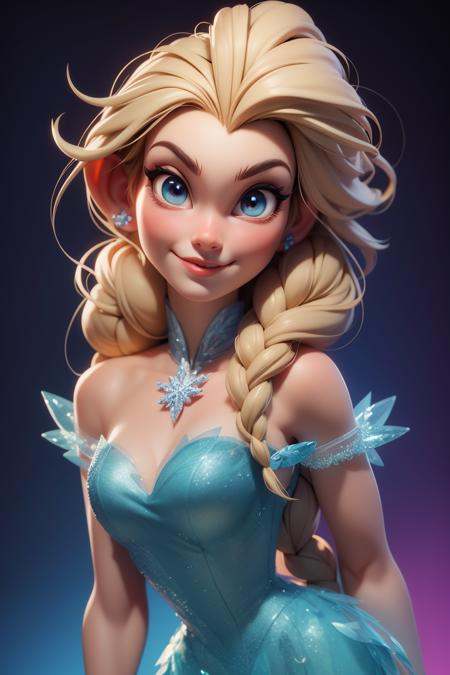 3dmm,  elsa disney ,  3d character on Tensor.Art