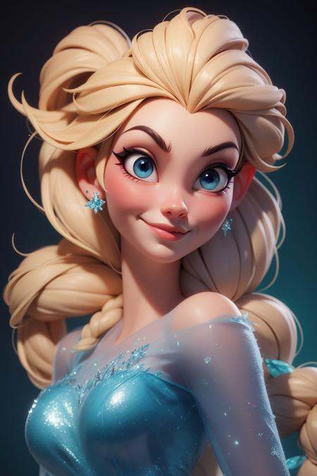 3dmm,  elsa disney ,  3d character on Tensor.Art