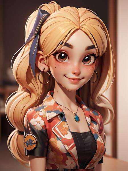 3dmm,  3d,  a photo of girl in kita high school uniform on Tensor.Art