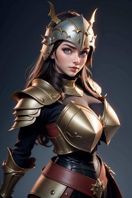 3dmm style,  realistic,  a photo of a woman in armor on Tensor.Art