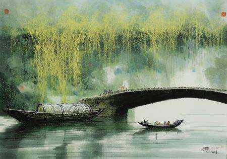 wyy style,  A painting about the scenery of springscenery,  In the winter scenery on Tensor.Art