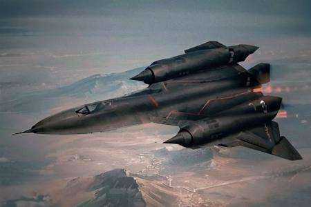 analog gloomy aerial photo of a blackbird stealth plane,  ,  ((nighttime)) on Tensor.Art