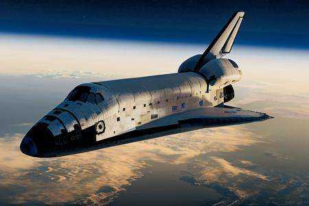 analog gloomy aerial photo of a (NASA Space Shuttle,  ),  ((nighttime)) on Tensor.Art