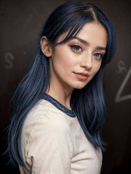 RAW Photo,  professional color graded,  BREAK portrait photograph of girl Jew3lzBlu on Tensor.Art