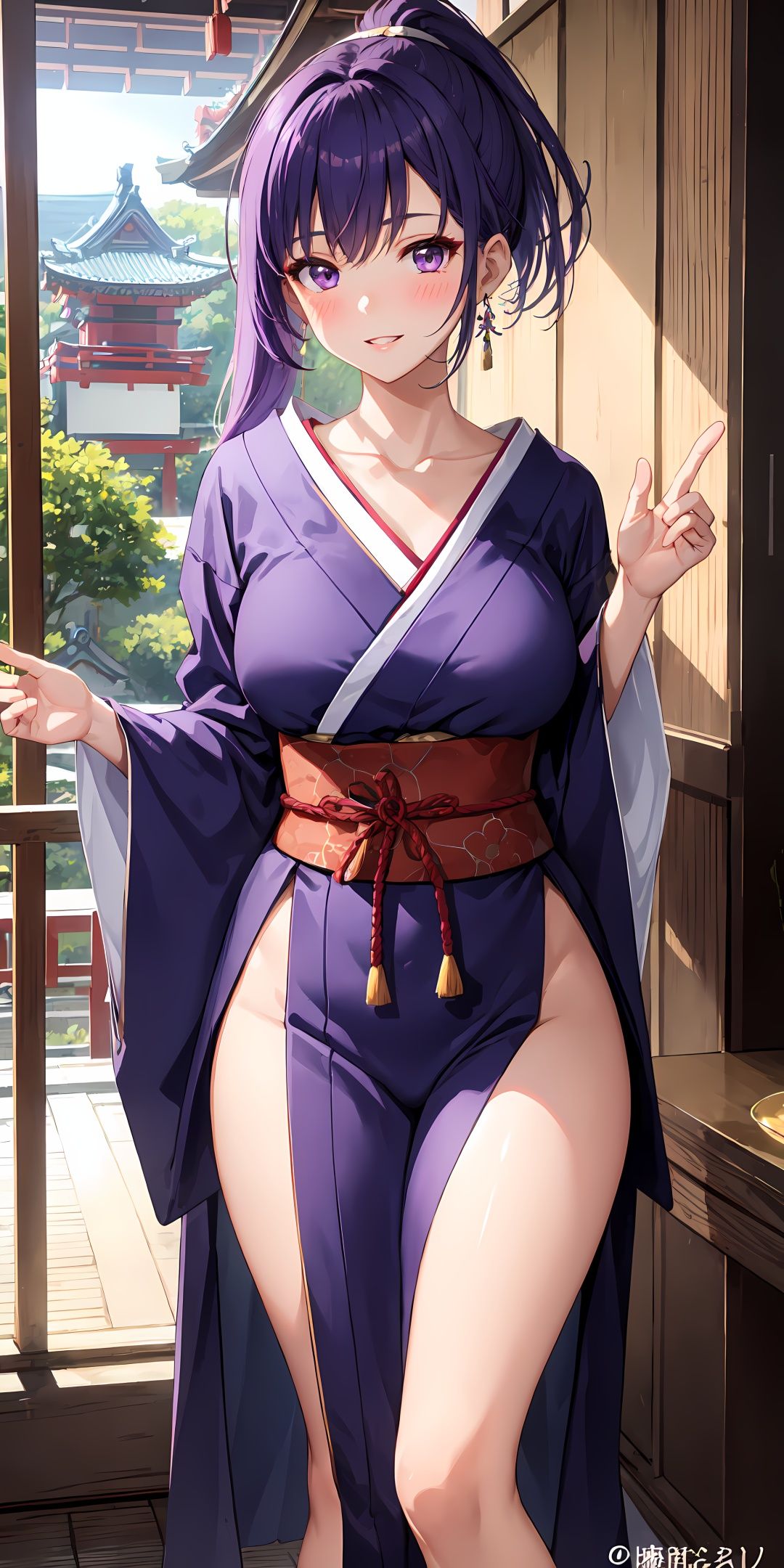 1girl,  ponytail,  parted lips on Tensor.Art