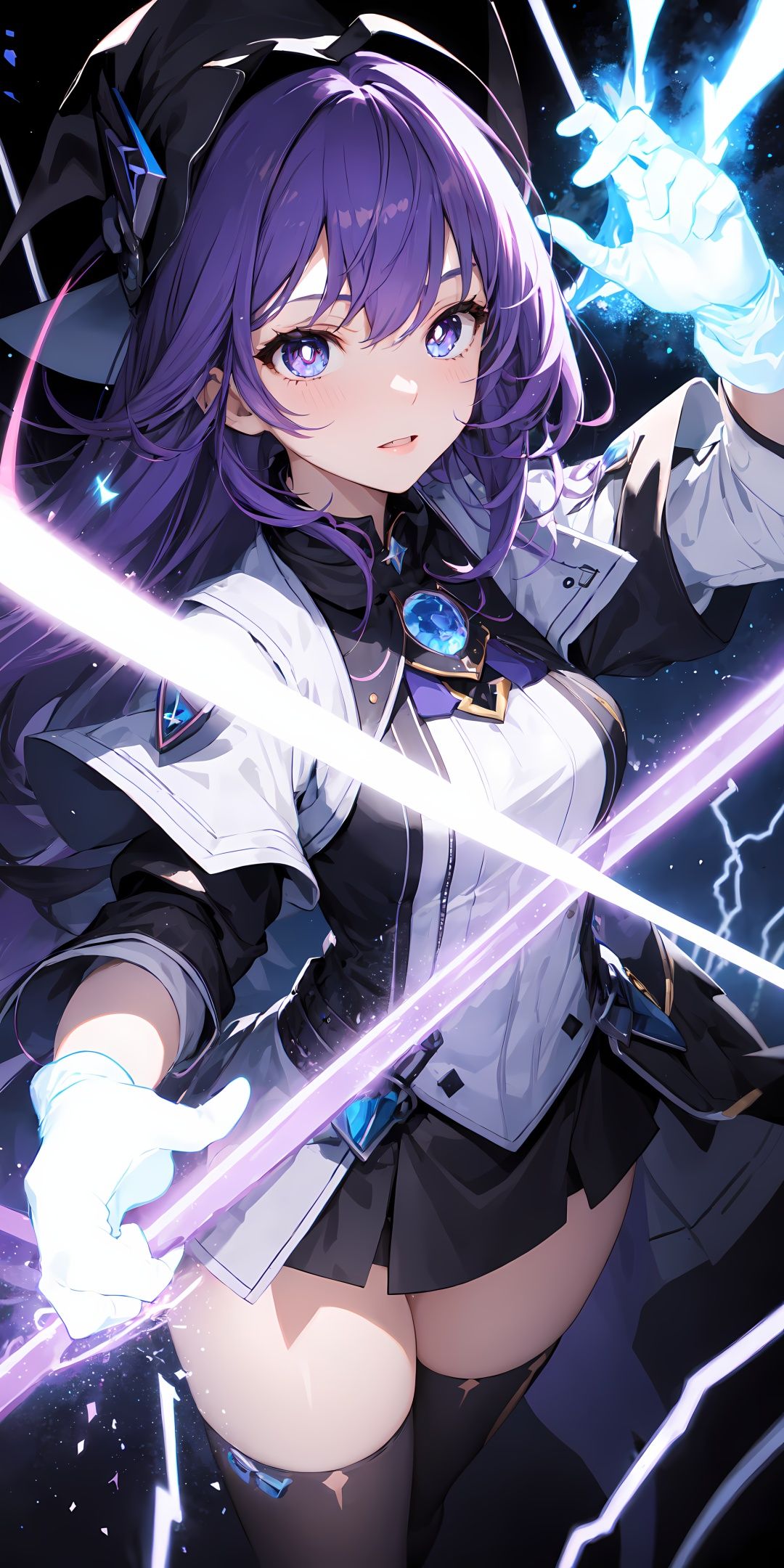1girl,  purple hair,  symbol-shaped pupils on Tensor.Art