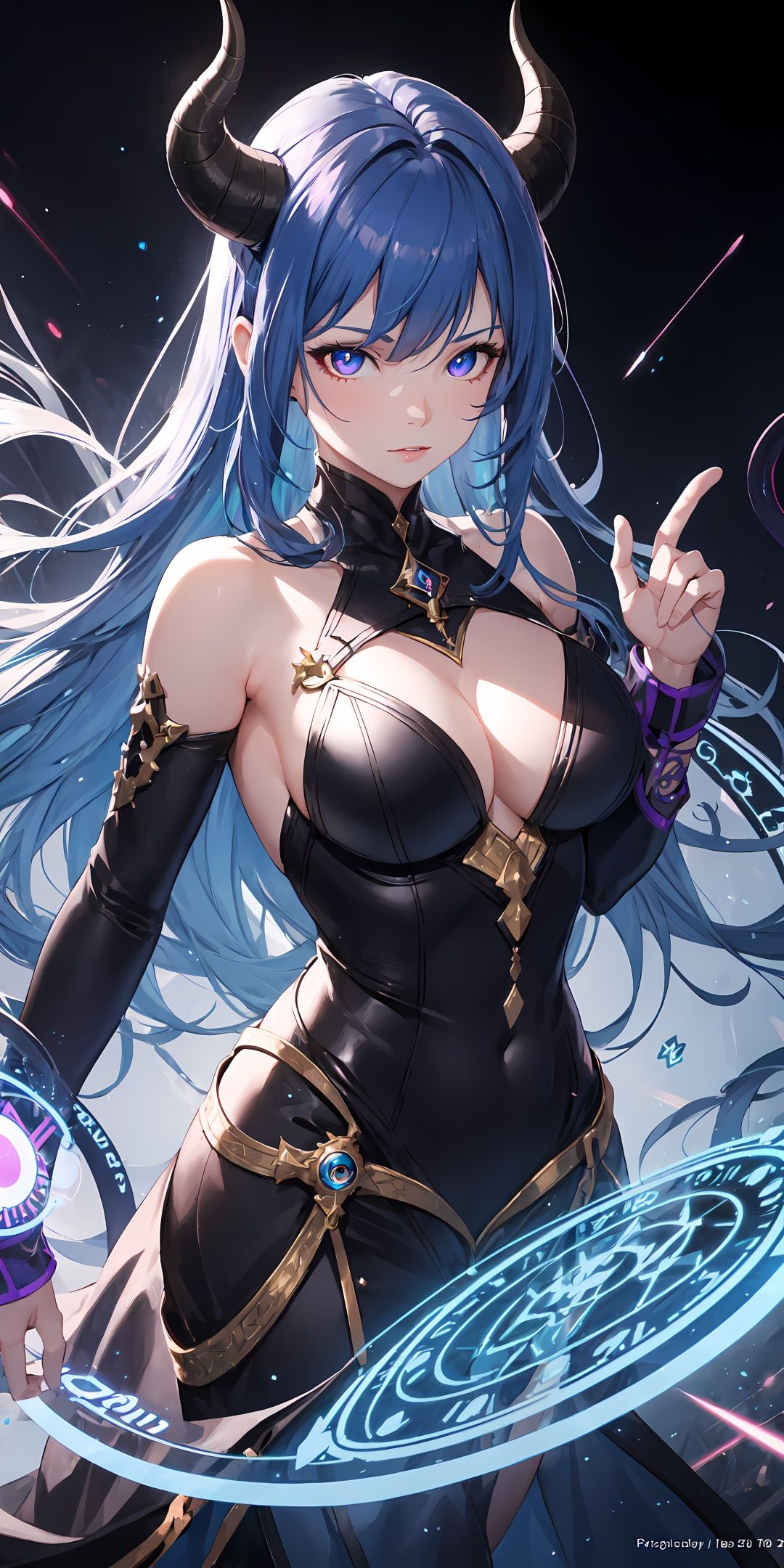 realistic,  1girl,  blue hair on Tensor.Art