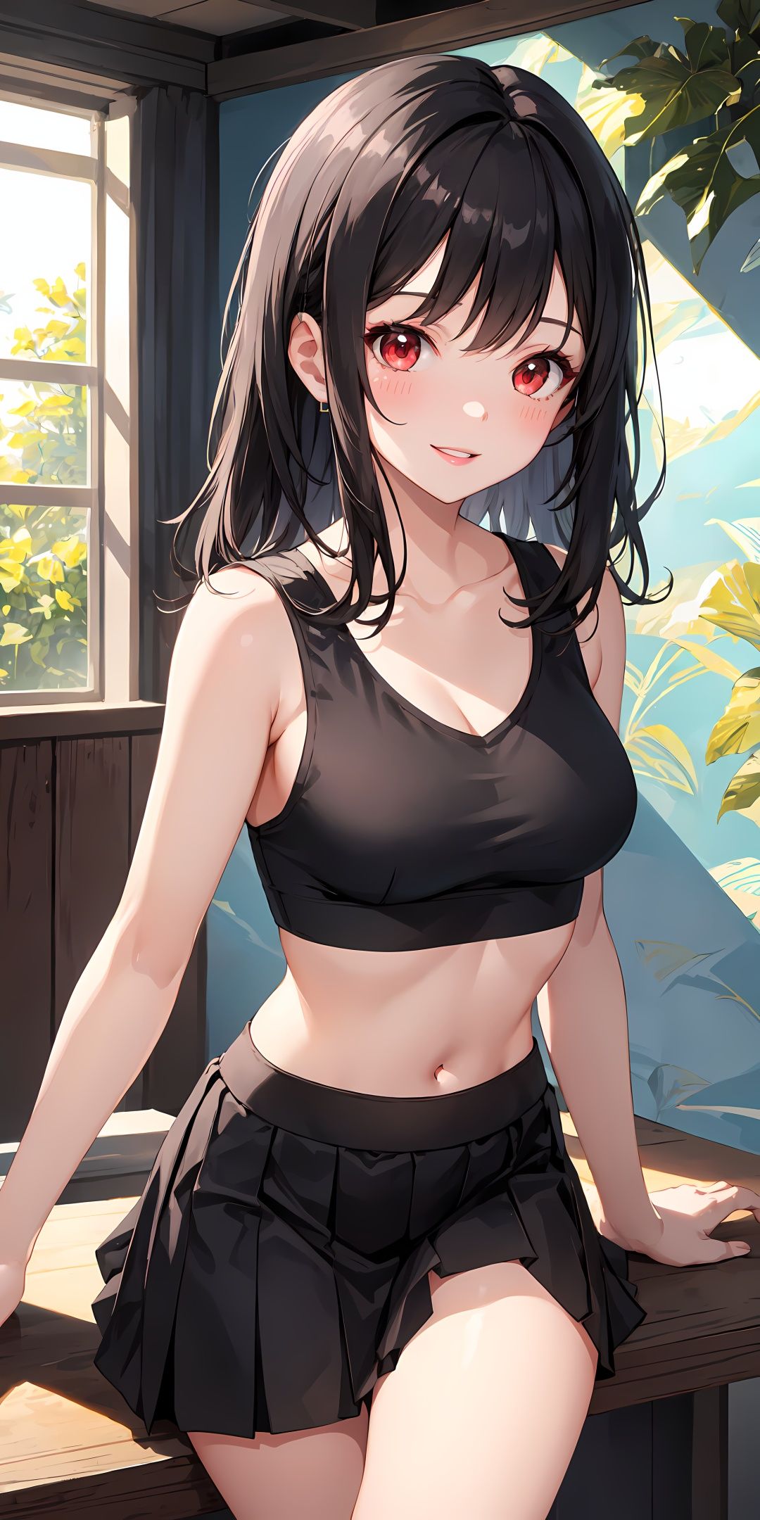 1girl,  parted lips,  blush on Tensor.Art