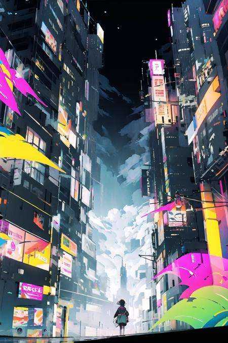 [LoRa] Swatches Neon / 色塊ネオン Concept (With multires noise version) by L_A_X on Tensor.Art