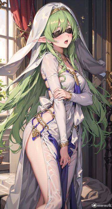 outfit-bladenun,  1girl,  pointy ears on Tensor.Art
