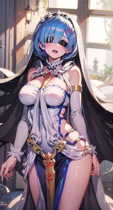 rem \(re:zero\),  outfit-bladenun,  1girl on Tensor.Art