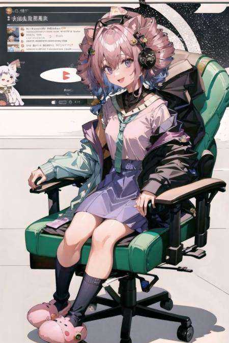 uttu,  1girl,  purple eyes on Tensor.Art