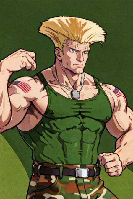 sfguile,  1guy,  detailed face on Tensor.Art