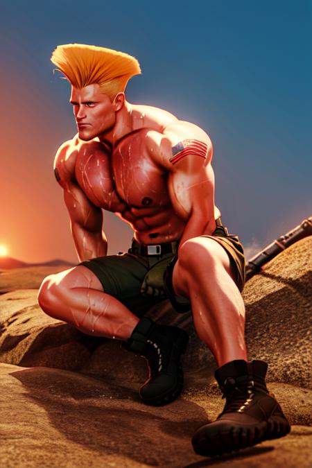 SFGuile,  ,  shirtless on Tensor.Art