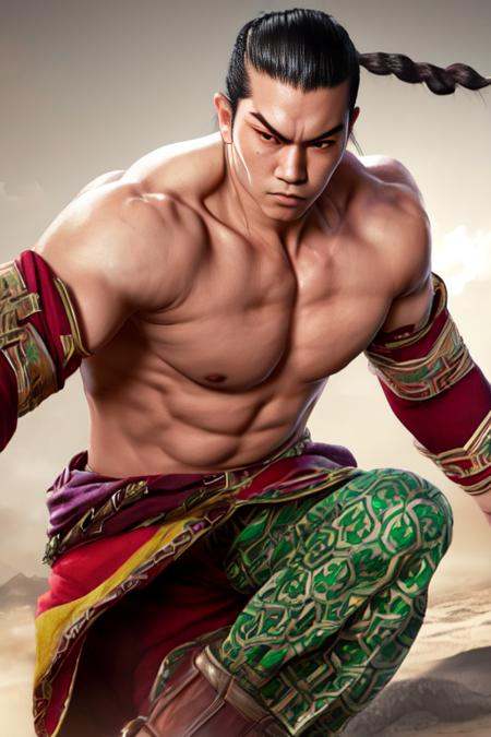 fengwei,  1guy,  detailed face on Tensor.Art
