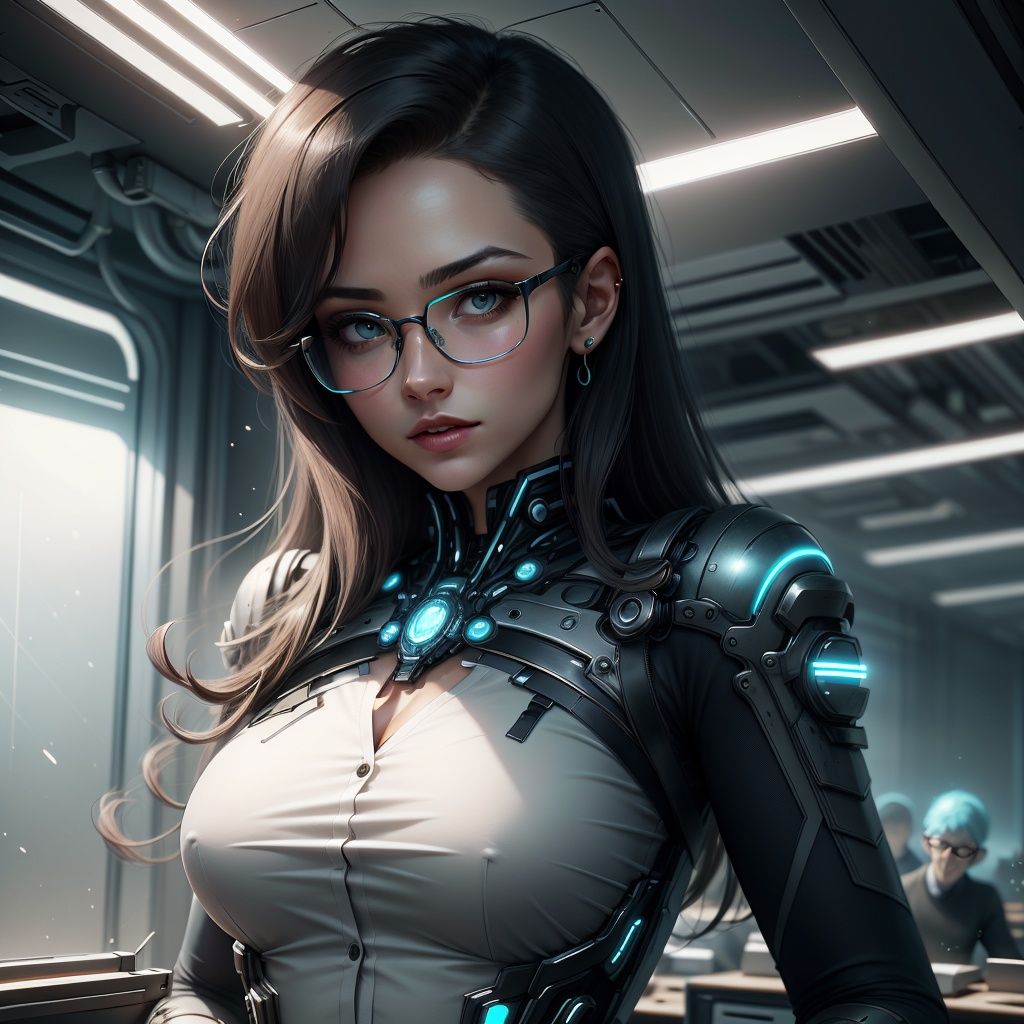 antitech,  office lady, by Navimixu on Tensor.Art