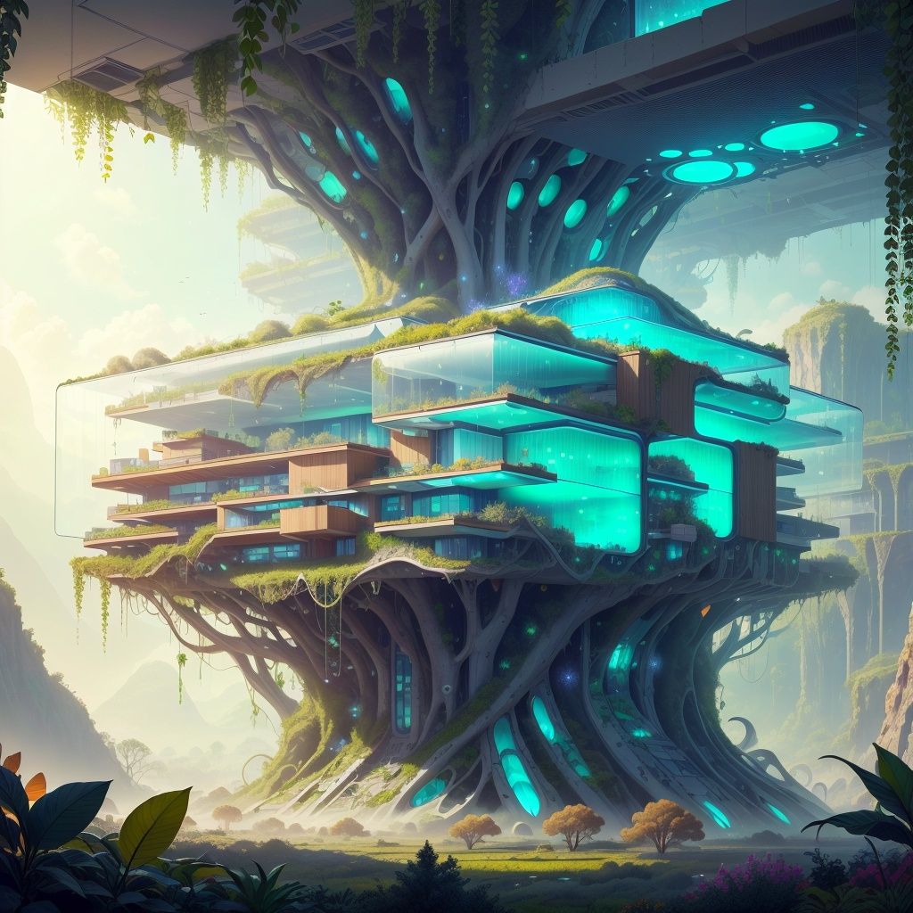 biophylltech,  glass,  fully-organic by Navimixu on Tensor.Art